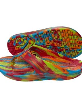 Telic Energy Flip-Flops / Sandals - NWT Womens Size 8 Melted Crayons - #50036-P4